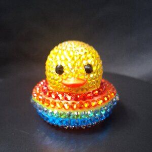 Rainbow Rubber Duck, Pride Duck, Colorful Jeep Duck, Unique Gift, Bling/Bedazzle